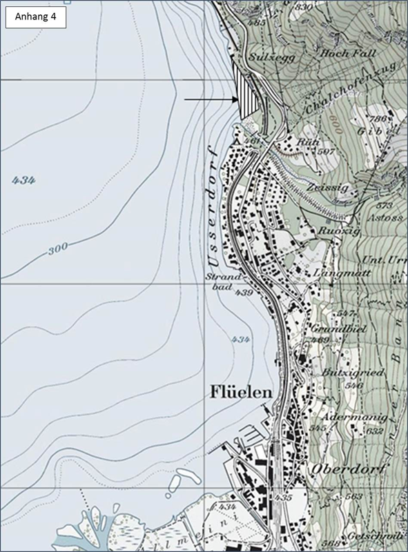 Plan Verbotszone Gruonbachstrand